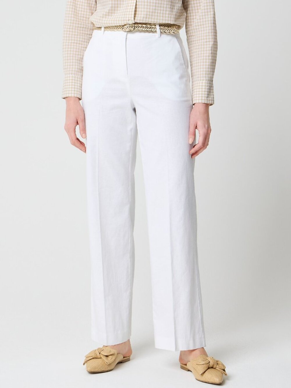 J. Crew Kate Linen Pant White Size 8